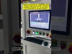 Espinilla mecánica de alta velocidad con rodamiento blando, máquina eléctrica de balanceo de ejes